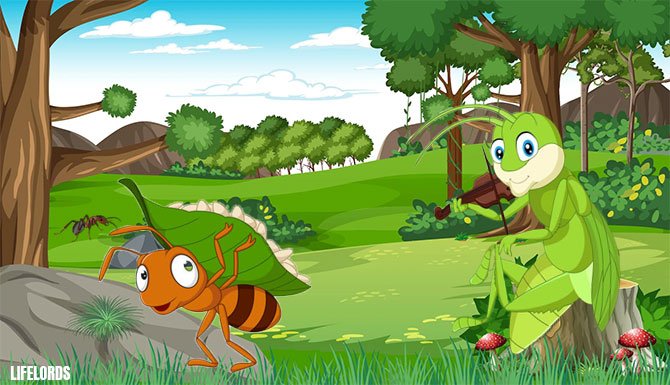 Ant and grasshopper