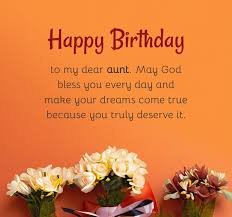Happy Birthday Wishes for Aunty