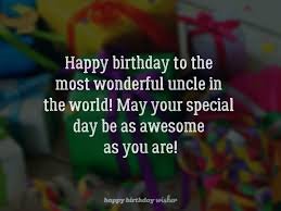 Happy Birthday Wishes for Uncle